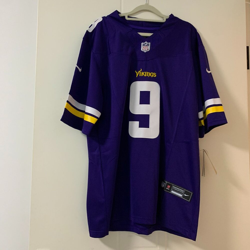 Nike S.J.J. McCarthy Minnesota Vikings Purple No. 9 Jersey